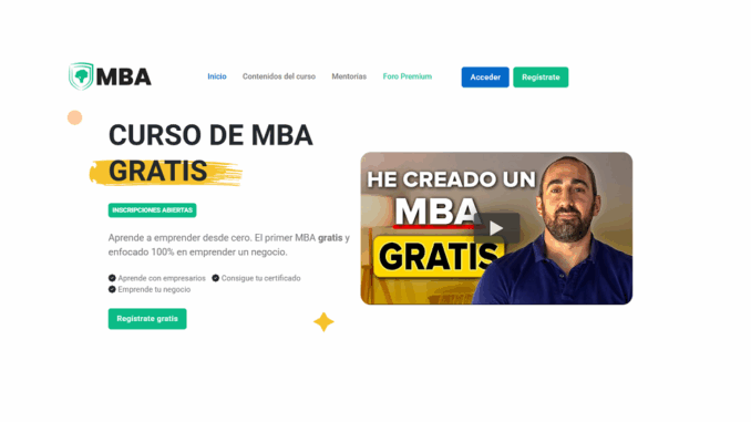 Democratización de la formación: el primer MBA 100% gratuito en español